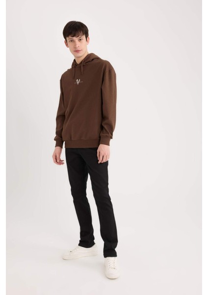 Pedro Slim Fit Solmayan Renk Dar Kalıp Normal Bel Dar Paça Siyah Jean Pantolon S2711AZ25SP