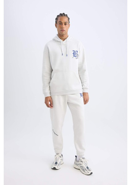 Fit Kalın Jogger Eşofman Altı NBA Brooklyn Nets Standart Fit Cepli Uzun Paça D3225AX24WN