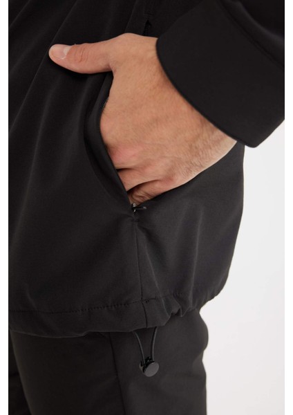 Regular Fit Polo Yaka Çıtçıtlı Cepli Teknik Gömlek Ceket B7396AX25SP