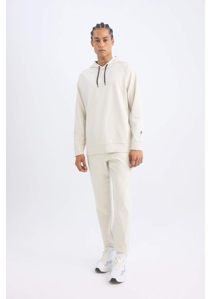 Fit Sporcu Jogger Eşofman Altı Slim Fit Dar Kesim Standart Paça Beli Paçası Lastikli D6831AX24AU