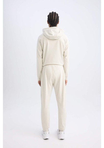 Fit Sporcu Jogger Eşofman Altı Slim Fit Dar Kesim Standart Paça Beli Paçası Lastikli D6831AX24AU