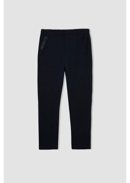 Fit Sporcu Jogger Eşofman Altı Slim Fit Dar Kesim Standart Paça Cepli Beli Lastikli