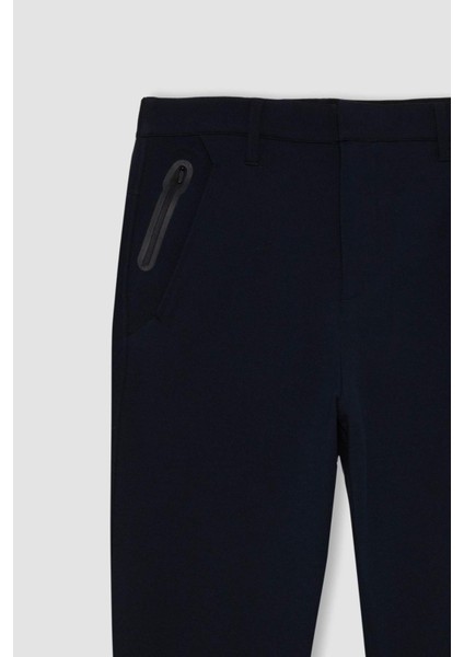 Fit Sporcu Jogger Eşofman Altı Slim Fit Dar Kesim Standart Paça Cepli Beli Lastikli