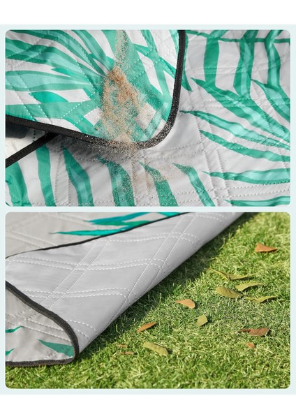 Piknik Örtüsü, 200 x 200 Cm, Büyük, Kamp Örtüsü, Park, Bahçe, Plaj Için, Su Geçirmez, Makin indirimleri