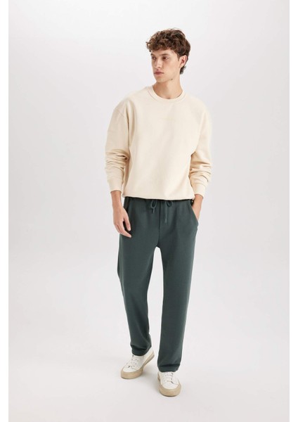 Regular Fit Eşofman Altı Pamuklu Düz Paça D6762AX24AU