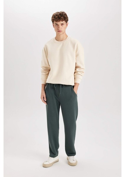 Regular Fit Eşofman Altı Pamuklu Düz Paça D6762AX24AU