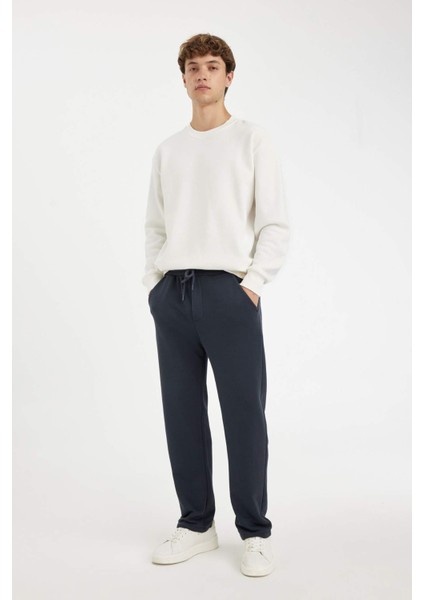 Regular Fit Eşofman Altı Pamuklu Düz Paça D6762AX24AU