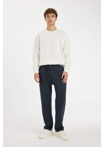 Regular Fit Eşofman Altı Pamuklu Düz Paça D6762AX24AU