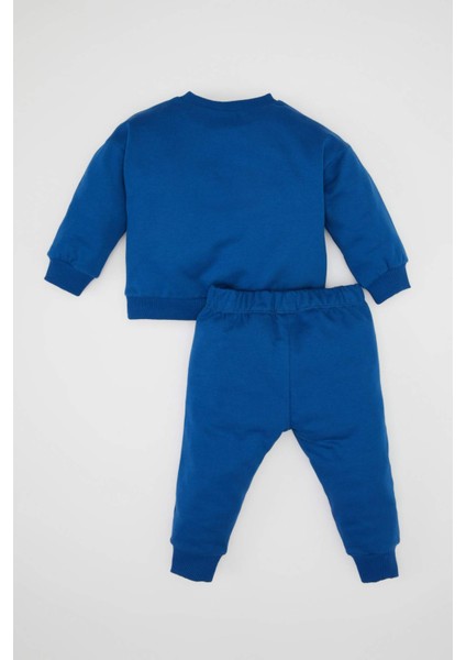 Erkek Bebek 2'li Takım Marvel Comics Sweatshirt Beli Lastikli Jogger Eşofman Altı D5937A524WN