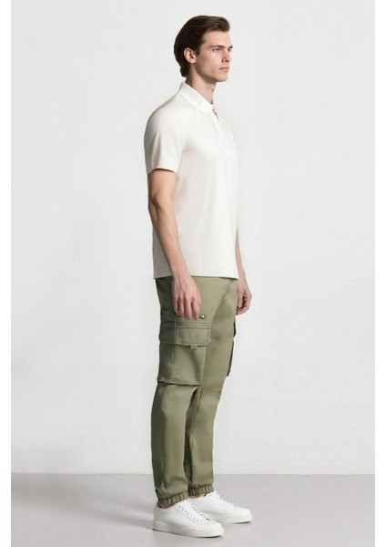 Regular Kargo Cepli Gabardin Jogger Pantolon