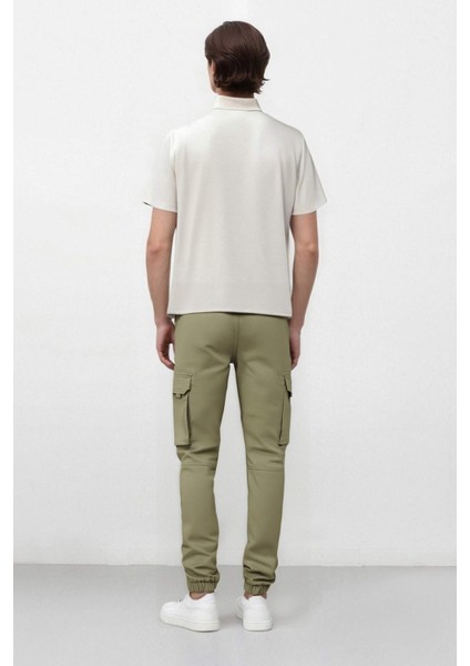 Regular Kargo Cepli Gabardin Jogger Pantolon
