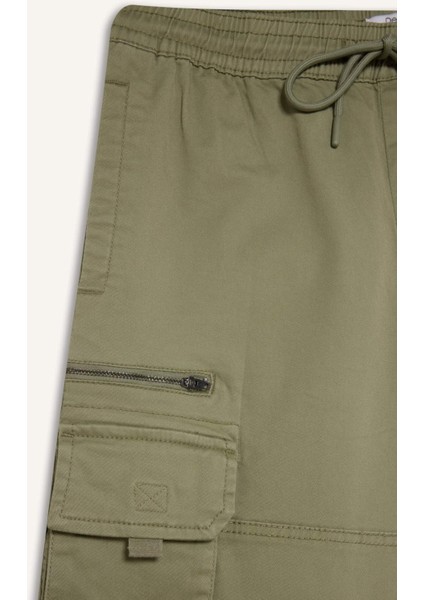 Regular Kargo Cepli Gabardin Jogger Pantolon