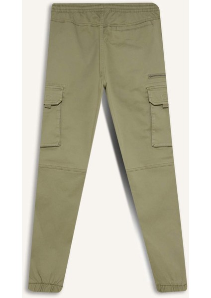 Regular Kargo Cepli Gabardin Jogger Pantolon