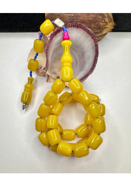 Zeyzun Imzalı Osmanlı Benzetme Çubuk Sıkma Kehribar Tesbih fiyatları