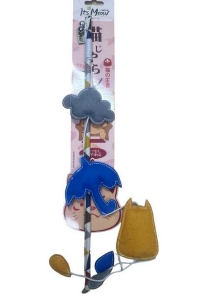 3 Farklı Şekilli Çıngıraklı Peluş Kedi Oltası