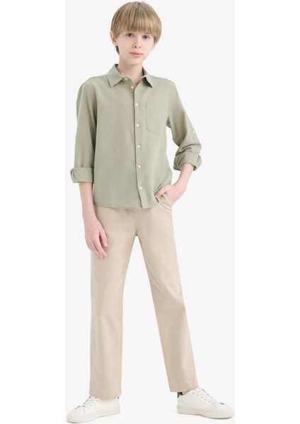 Erkek Çocuk Standart Paça Gabardin Pantolon D7679A825SP