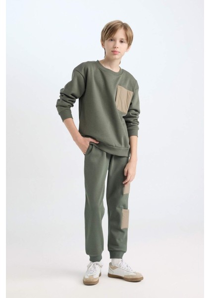 Erkek Çocuk Beli Lastikli Jogger Eşofman Altı D5818A824WN