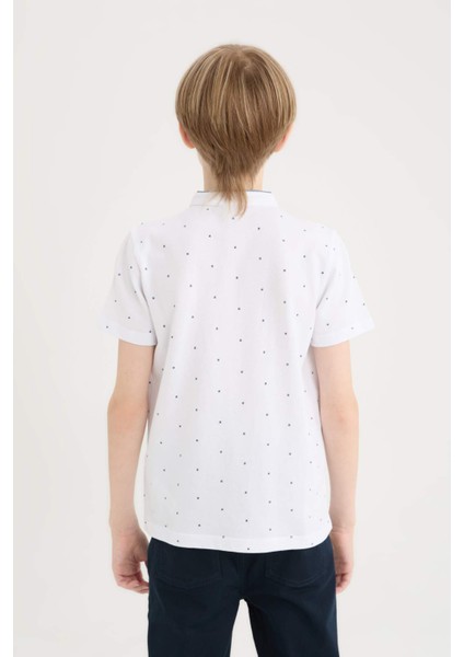 Erkek Çocuk Hakim Yaka Pike Kısa Kollu Tişört