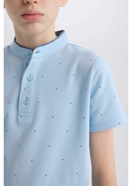 Erkek Çocuk Hakim Yaka Pike Kısa Kollu Tişört