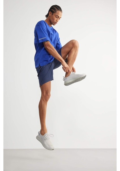 Fit Hızlı Kuruyan Slim Fit Dar Kesim Sporcu Standart Paça Şort V3030AZ25SP
