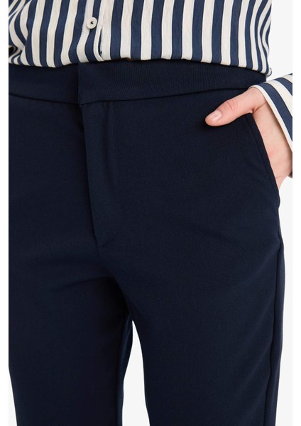 Klasik Chino Pantolon Normal Bel Basic Düz Cepli Bilek Boy C1429AX25SP