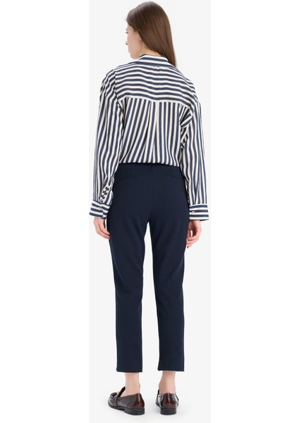 Klasik Chino Pantolon Normal Bel Basic Düz Cepli Bilek Boy C1429AX25SP