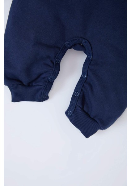 Erkek Bebek Yenidoğan Yılbaşı Temalı Uzun Kollu Tulum D6511A524WN