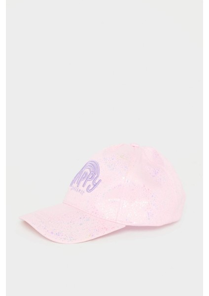 Kız Çocuk Nakışlı Gabardin Beyzbol Basketbol Şapkası B7591A825SM