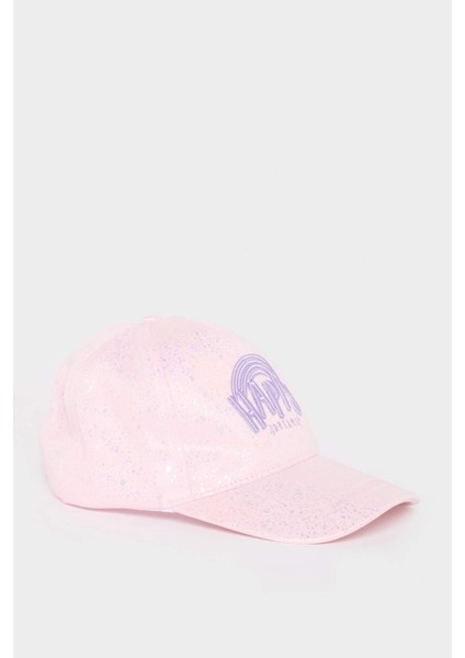 Kız Çocuk Nakışlı Gabardin Beyzbol Basketbol Şapkası B7591A825SM