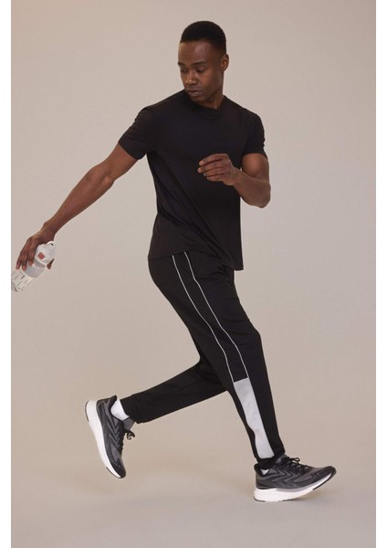 Fit Sporcu Standart Fit Jogger Eşofman Altı İçi Yumuşak Tüylü Skuba Dalgıç Kumaş B4537AX25SP