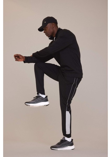 Fit Sporcu Standart Fit Jogger Eşofman Altı İçi Yumuşak Tüylü Skuba Dalgıç Kumaş B4537AX25SP