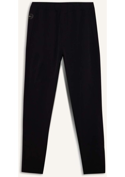 Fit Esnek Kumaş Sporcu Jogger Eşofman Altı Slim Fit Dar Kesim Dokuma Üç Cepli Fermuarlı Paça B2780AX25SP
