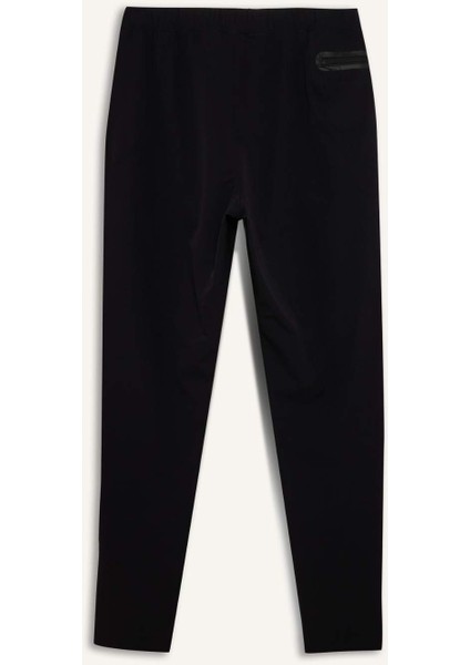 Fit Esnek Kumaş Sporcu Jogger Eşofman Altı Slim Fit Dar Kesim Dokuma Üç Cepli Fermuarlı Paça B2780AX25SP