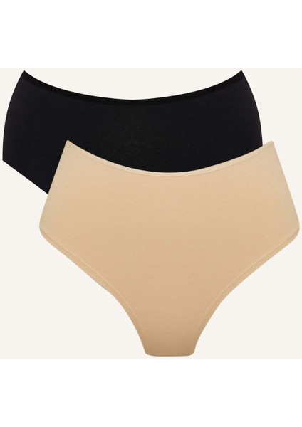 Basic Düz 2'li Brief Külot-Fall in Love X7024AZ25SP