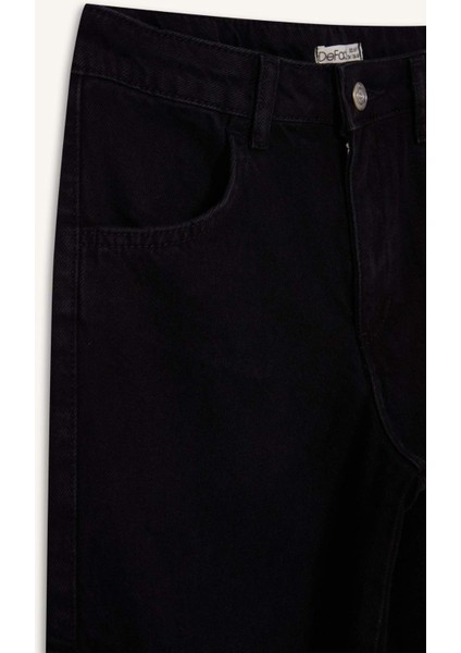 Kız Çocuk Wide Leg Kargo Geniş Paça Jean Pantolon D7373A825SM