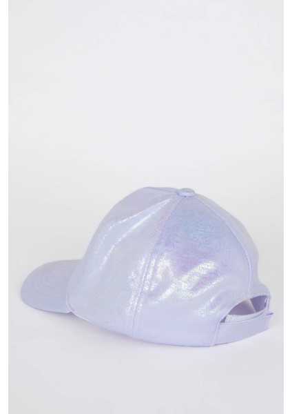 Kız Çocuk Nakışlı Simli Kumaş Cap Şapka C0584A825SM