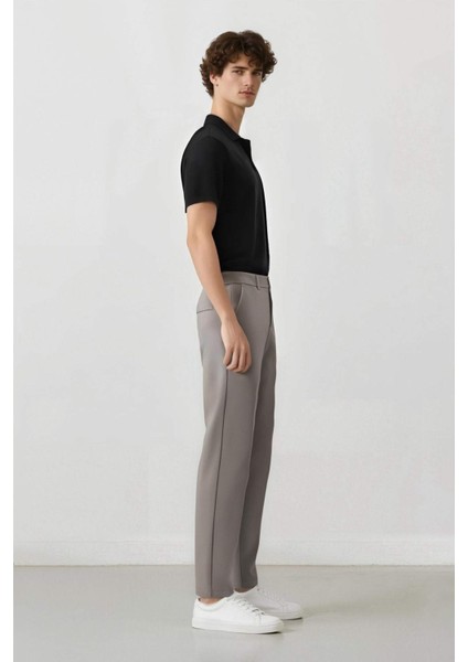 Jogger Düz Paça Her Yöne Esneyen Yazlık Kumaş Pantolon T6317AZ25SP