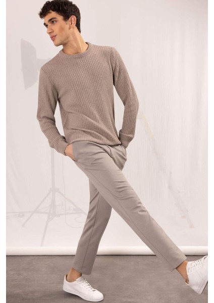 Jogger Düz Paça Her Yöne Esneyen Yazlık Kumaş Pantolon T6317AZ25SP