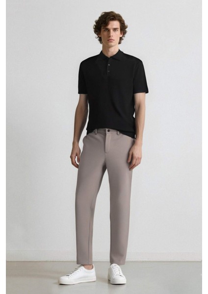 Jogger Düz Paça Her Yöne Esneyen Yazlık Kumaş Pantolon T6317AZ25SP