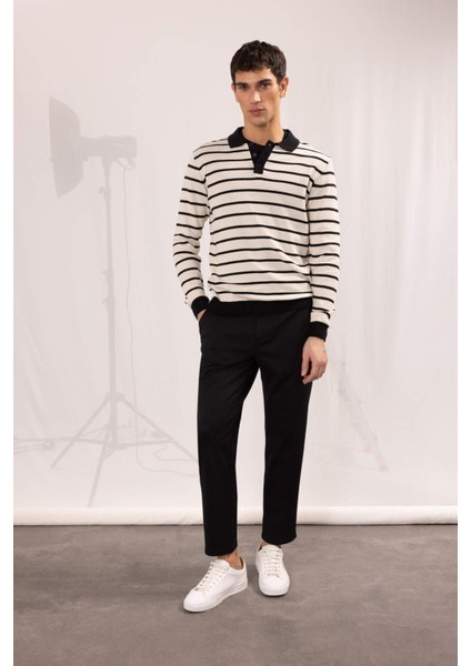 Jogger Düz Paça Her Yöne Esneyen Yazlık Kumaş Pantolon T6317AZ25SP