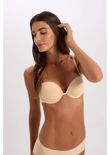 Micro Kaplı Full Push Up Straplez Sütyen-Fall in Love T8481AZ25SP