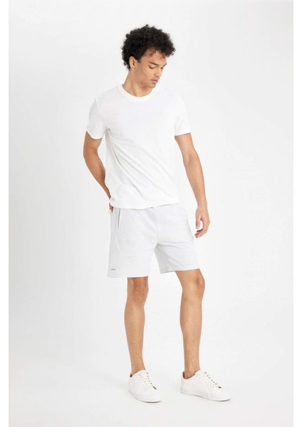 Slim Fit Dar Kesim Dar Paça Şort W7965AZ24HS