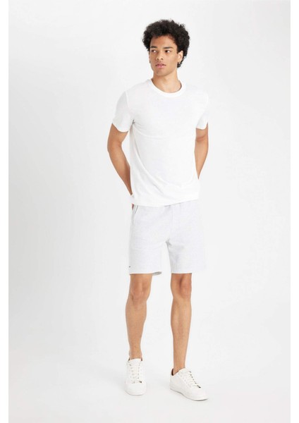Slim Fit Dar Kesim Dar Paça Şort W7965AZ24HS