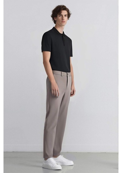 Jogger Düz Paça Her Yöne Esneyen Yazlık Kumaş Pantolon T6317AZ25SP