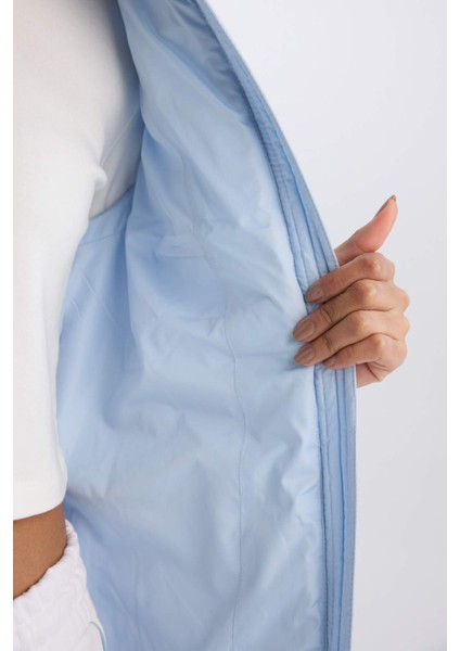 Fit Su İtici Dik Yaka Fermuarlı Kapitoneli Sporcu Şişme Yelek D6082AX25SP