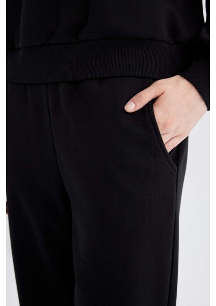 Regular Fit Normal Kalıp Basic Düz İçi Kalın Polarlı Eşofman Takımı D8022AXNS