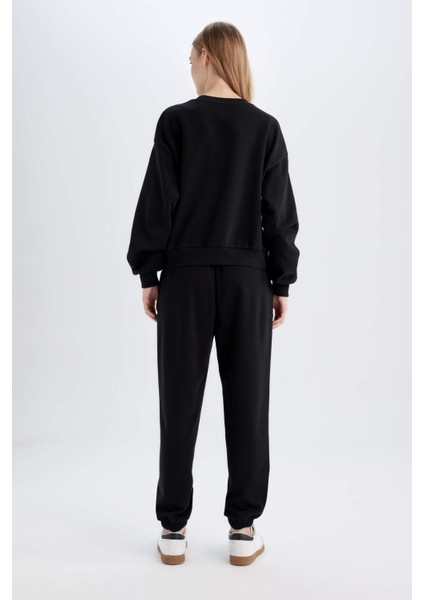 Regular Fit Normal Kalıp Basic Düz İçi Kalın Polarlı Eşofman Takımı D8022AXNS