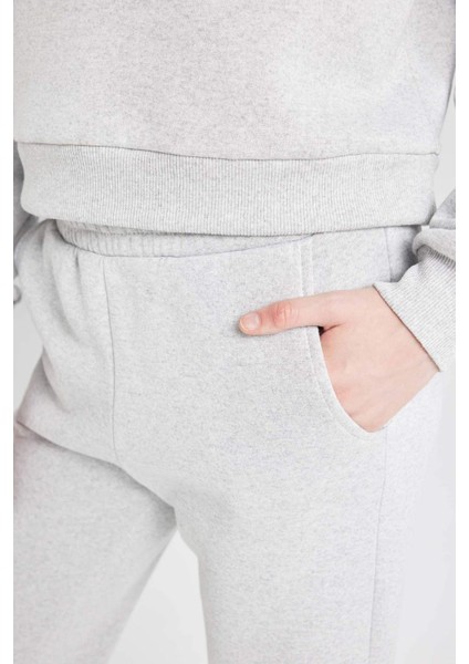 Regular Fit Normal Kalıp Basic Düz İçi Kalın Polarlı Eşofman Takımı D8022AXNS