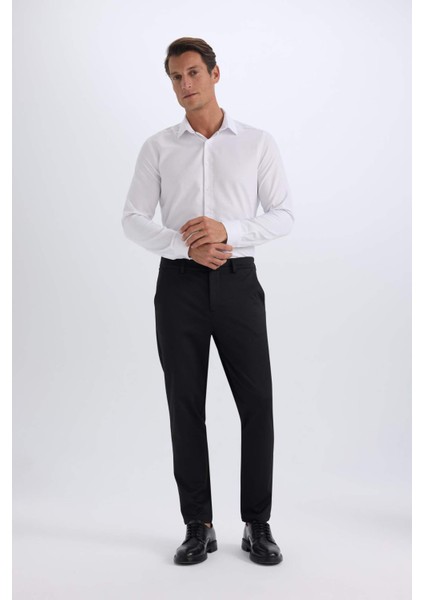 Jogger Düz Paça Her Yöne Esneyen Yazlık Kumaş Pantolon T6317AZ25SP