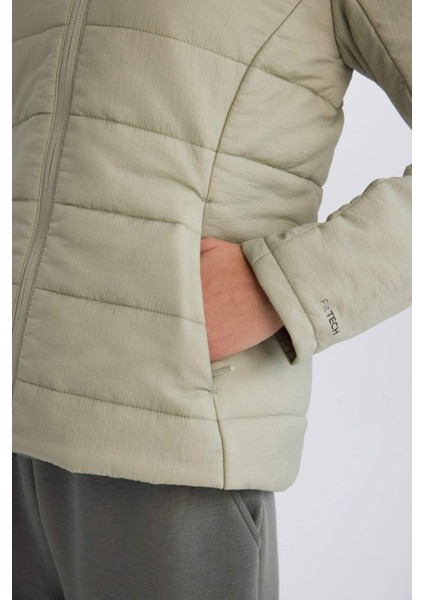 DeFactoFit Su İtici Cepli Fermuarlı Kapüşonlu Mont D6089AX25SP